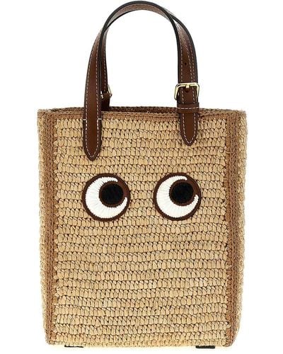 Anya Hindmarch Mini Eyes N/s Shopping Bag - Natural
