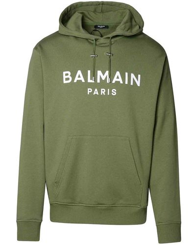 Balmain Maxi Logo Sweatshirt - Green