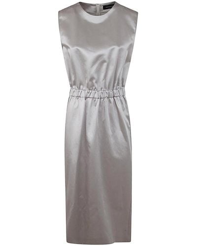 Fabiana Filippi Sleeveless Midi Dress - Grey