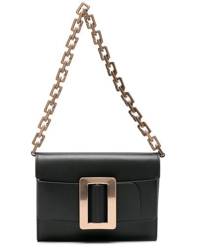 Boyy Buckle-detail Mini Leather Shoulder Bag - Black