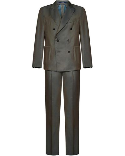 Drumohr Mud-colored Suit - Grey
