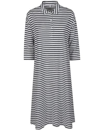 Shirt C-zero Cotton Polo Dress - Grey