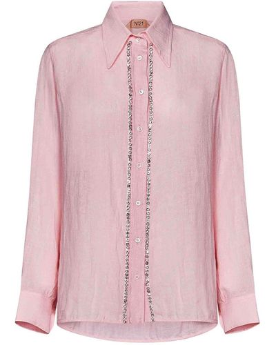 N°21 Linen Shirt - Pink