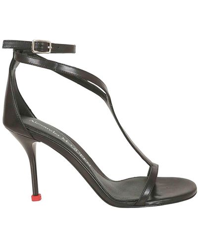 Alexander McQueen Leather Sandals - Black