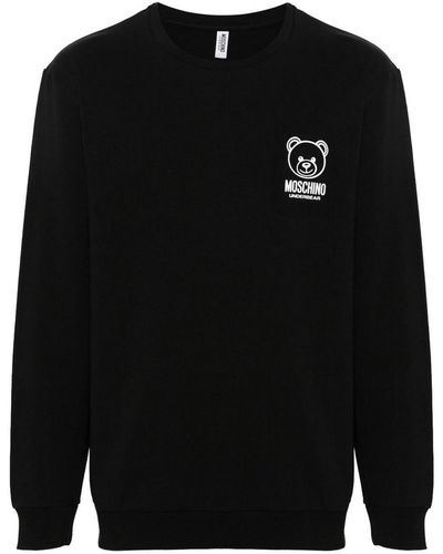 Moschino Teddy Bear Motif Sweatshirt - Black