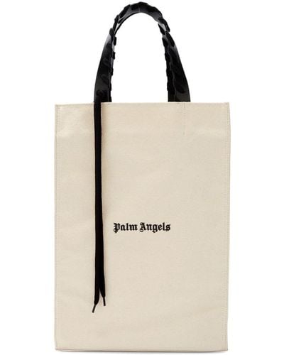 Palm Angels Logo-print Tote Bag - Natural
