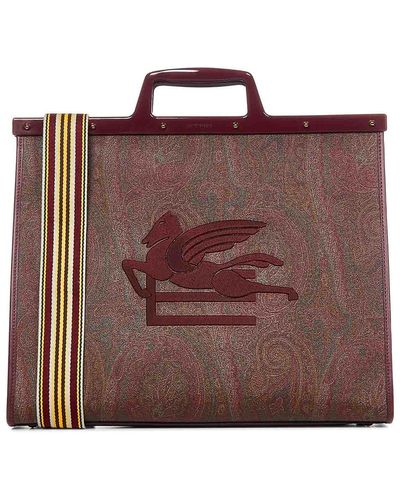 Etro Paisley Shopping Bag - Brown