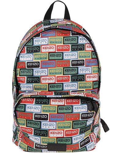 KENZO All Over Logo Backpack - Grey