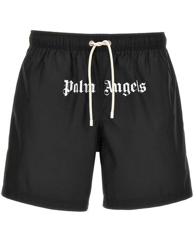 Palm Angels Classic Logo Swimsuit - Black