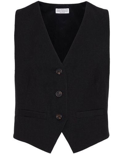 Brunello Cucinelli Sleveless Waistcoat - Black