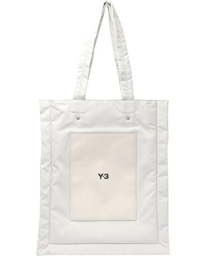 Y-3 Lux Tote Bag Frontal - White