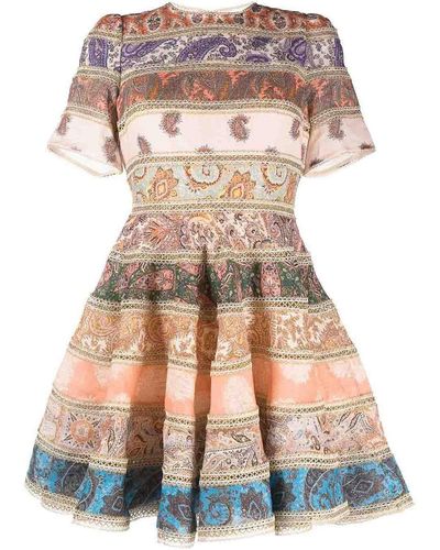 Zimmermann Devi Short Dress - Multicolor