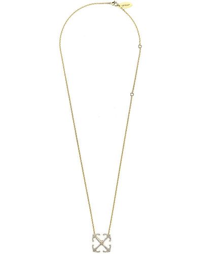 Off-White c/o Virgil Abloh Arrow Strass Necklace - White
