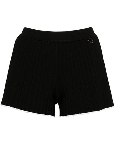 Jacquemus Le Haut Maille Pliss Shorts - Black