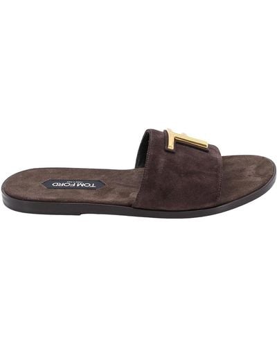 Tom Ford Suede Sandals - Brown