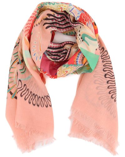 Etro Patterned Scarf - Pink