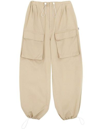MM6 by Maison Martin Margiela Cargo Casual Trousers - Natural