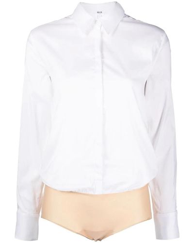 Wolford London Shirt-style Body - White