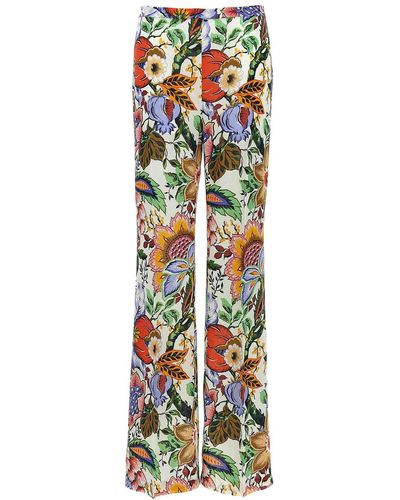 Etro Floral Trousers - White