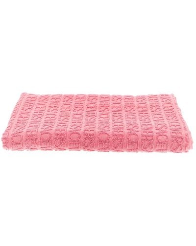 Versace Polka Dot La Vacanza Capsule Beach Towel - Pink