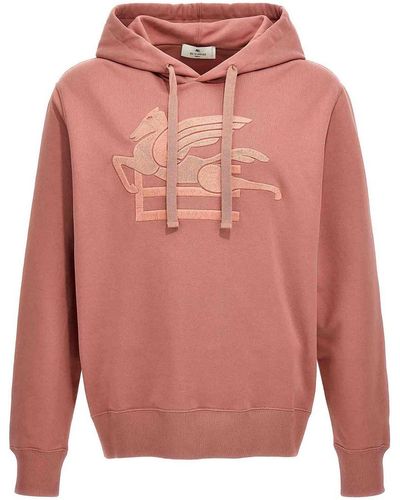 Etro Embroidered Logo Hoodie - Pink