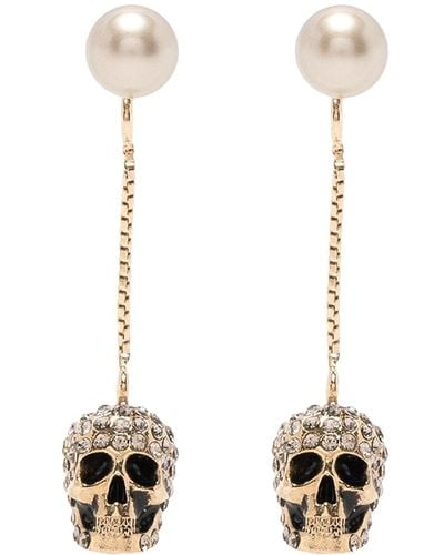Alexander McQueen Brass Skull Pendants - Metallic