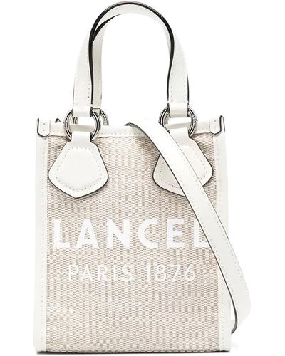 Lancel Summer Canvas Bag With Logo - White