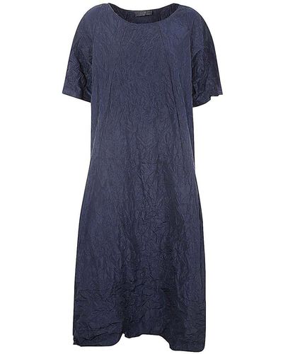 Maria Calderara Oversized Long Dress - Blue