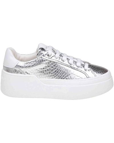 Ferragamo Dahlia Leather Sneakers - White