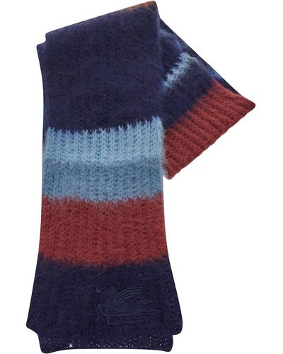 Etro Knitted Scarf - Blue