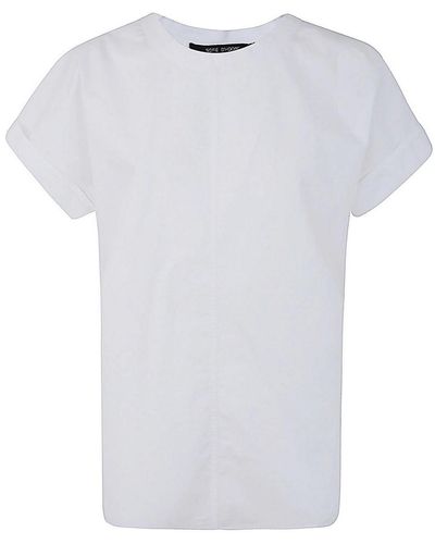 Sofie D'Hoore Top With Short Reversed Sleeves - White