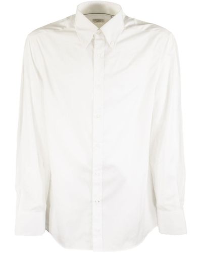 Brunello Cucinelli Twill Shirt - White