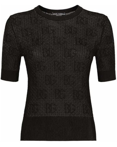 Dolce & Gabbana Jet Jacquard Sweater - Black