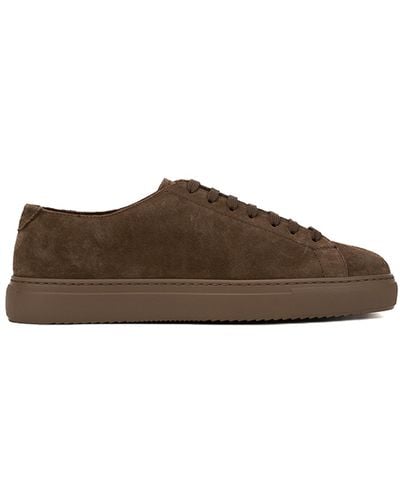 Doucal's Logo Trainers - Brown