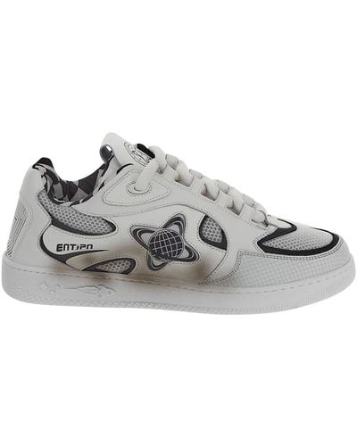 ENTERPRISE JAPAN Low Top Sneakers In White With - Gray