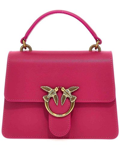 Pinko Love One Fold-over Tote Bag - Pink
