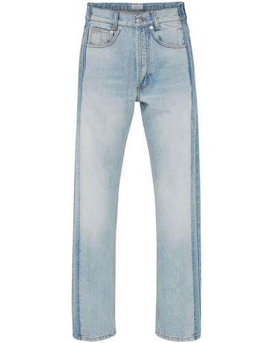 Alexander McQueen Faded Denim Jeans - Blue
