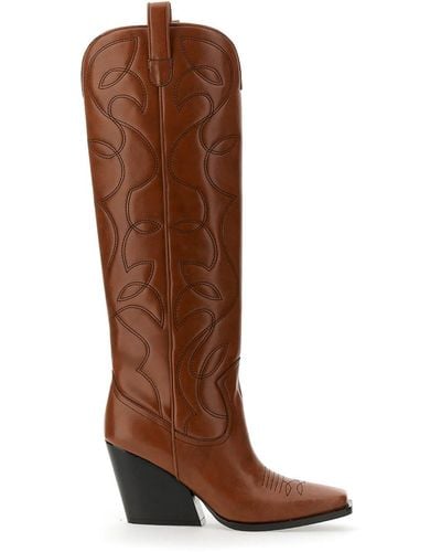 Stella McCartney Cloudy Cowboy Boots - Brown