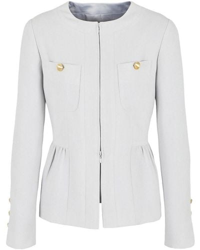Emporio Armani Tech Fabric Jacket - White