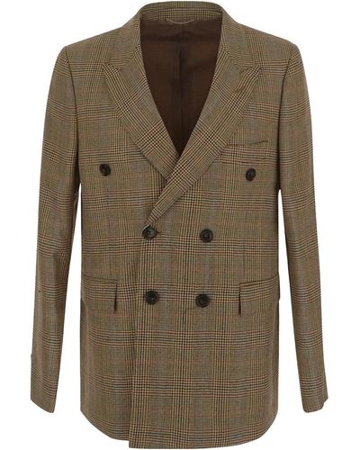 PT Torino Double-breasted Coat - Green