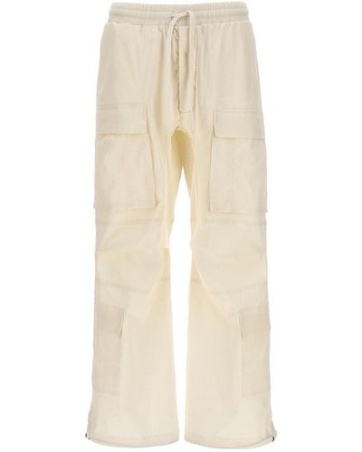 Thom Krom Cargo Trousers Multipockets Elastic Drawstring - Natural
