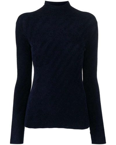 Emporio Armani High-neck Sweater - Blue