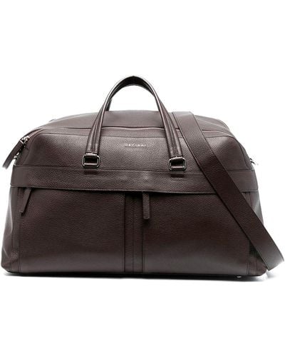 Orciani `micron` Leather Holdall - Brown