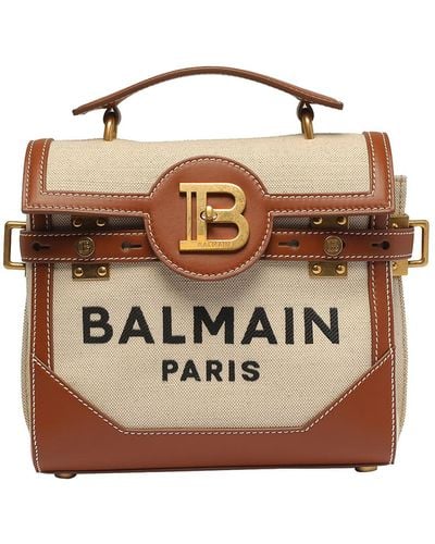 Balmain Tech Fabric Bag - Natural