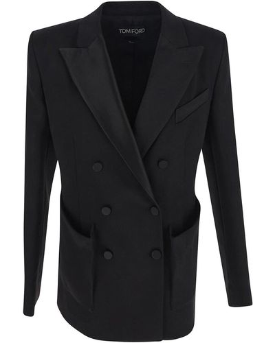 Tom Ford Jacket With Long Sleeves - Black