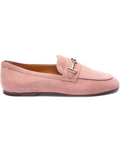 Tod's T Ring Loafers - Pink