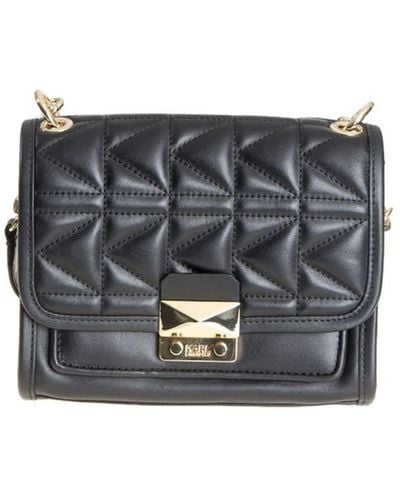 Karl Lagerfeld Quilted Leather Bag - Grey