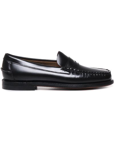 Sebago Classic Dan Loafers In Soft Leather - Black