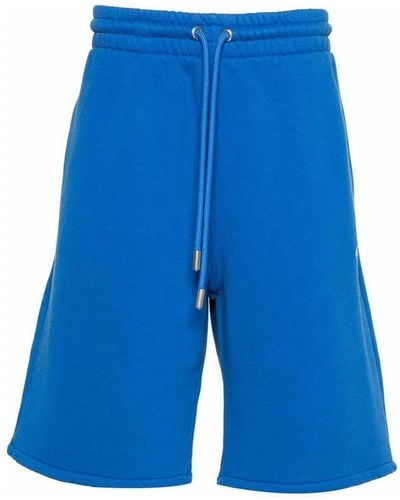 Off-White c/o Virgil Abloh Bandana Arrow Cotton Shorts - Blue