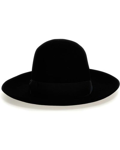 Borsalino Q.s. Folar Liscio Hat - Black